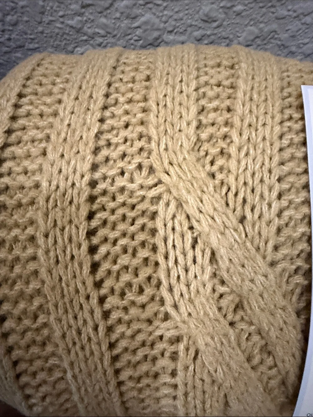 Threshold Studio McGee Golden Yellow Cable Knit Throw NEW
